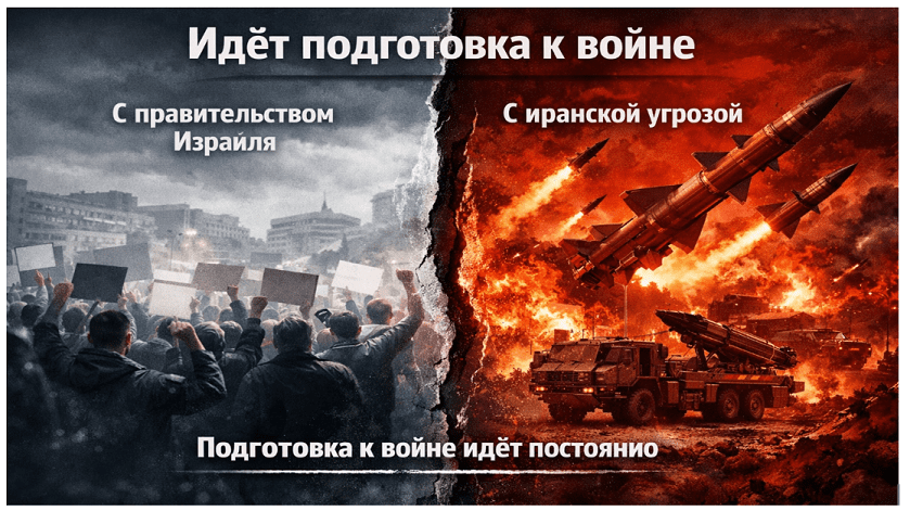 Подготовка к войне в Израиле: внешняя иранская угроза и внутренняя политическая конфронтация