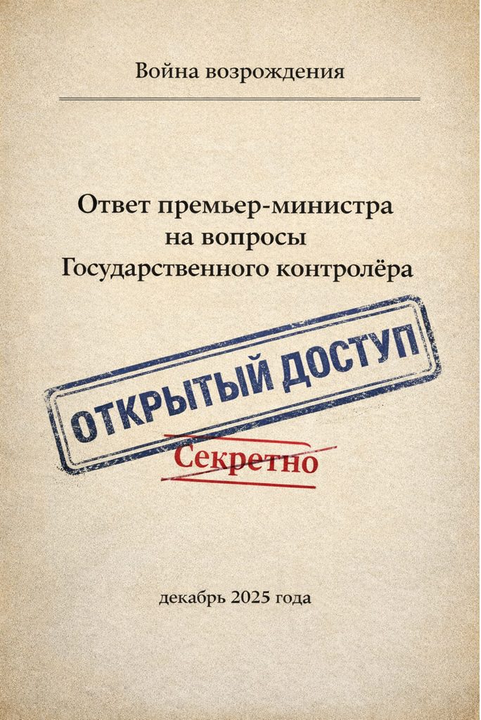 Засекреченный отчёт с пометкой «Открытый доступ» как символ публикации ответов премьер-министра по событиям 7 октября