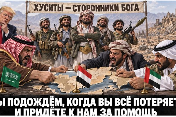 Хуситы наблюдают, как Саудовская Аравия, ОАЭ и йеменские силы делят Йемен