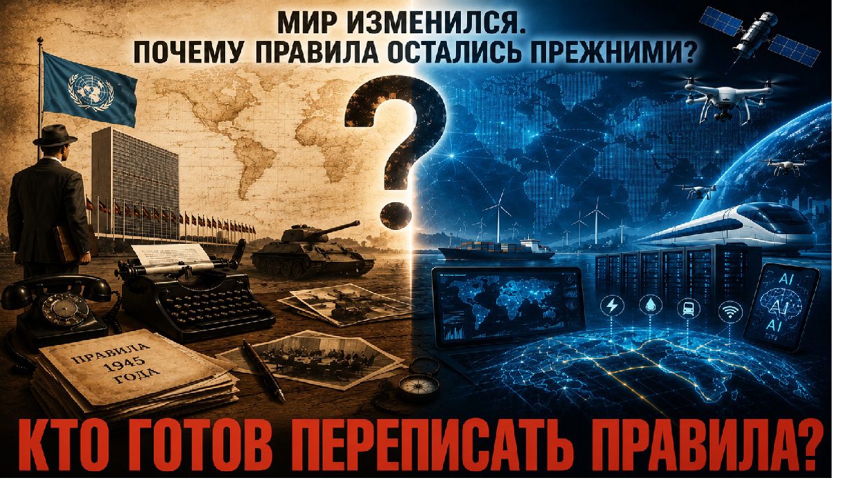 Мир изменился, а правила остались прежними: ООН и мировой порядок 1945 года на фоне технологий XXI века.