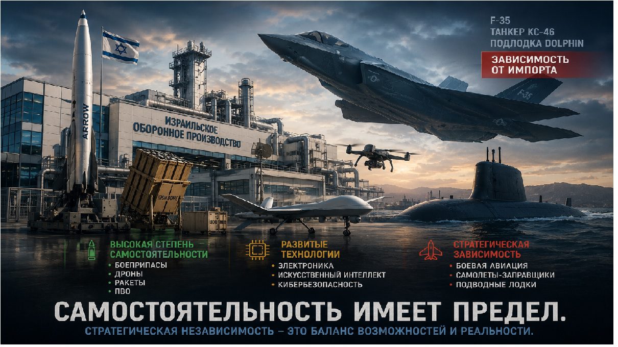 Оборонная промышленность Израиля: собственное производство вооружений и пределы стратегической независимости.