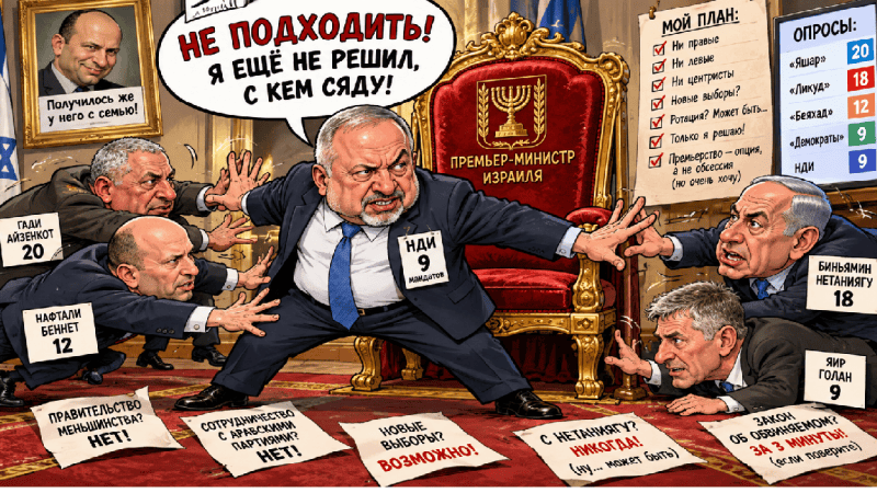 Либерман и навязчивая идея о кресле премьер-министра: семь мандатов, одна мечта и никаких компромиссов