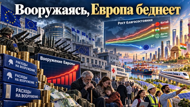Вооружаясь, Европа роняет свою экономику и начинает проигрывать остальному миру
